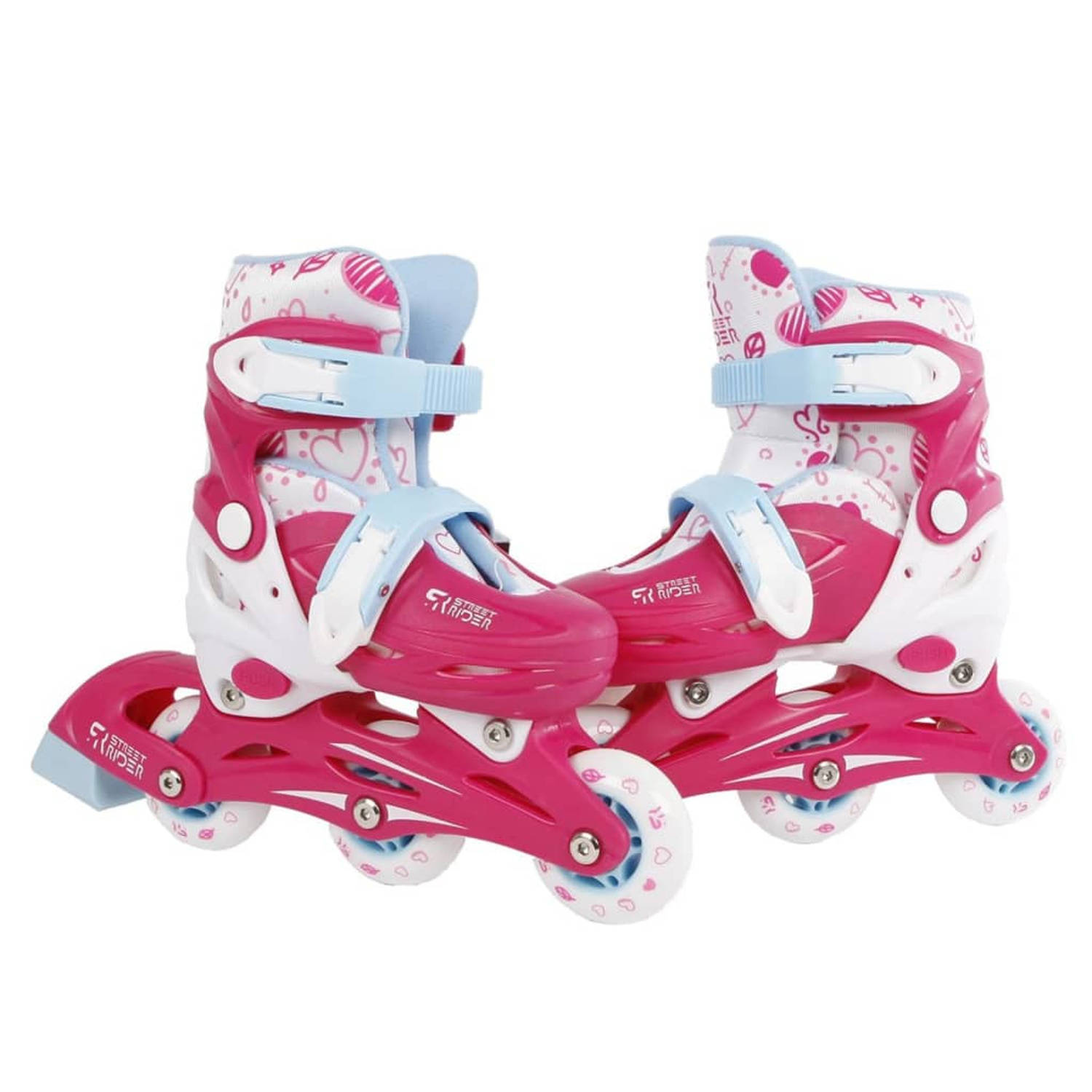 Inline skates roze verstelbaar mt26-29