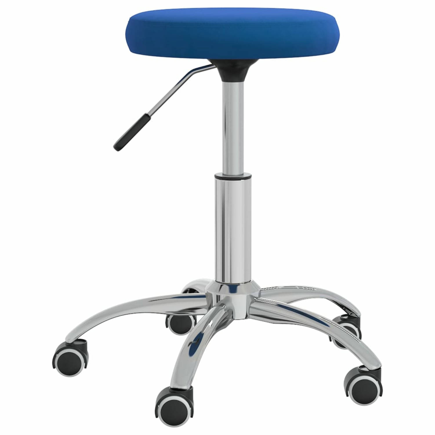 vidaXL Massagekruk fluweel blauw