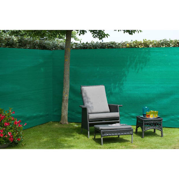 Nature Tuinscherm 1,5x10 m PE groen