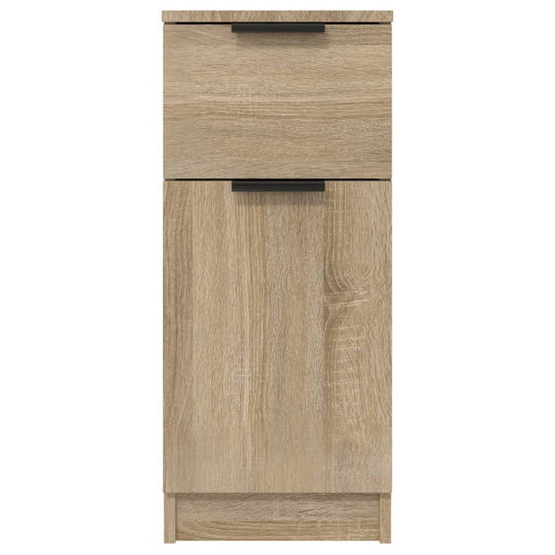 The Living Store Dressoir Sonoma Eiken - 30 x 30 x 70 cm - Bewerkt Hout