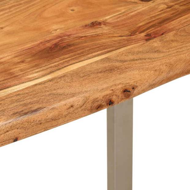 vidaXL Eettafel 110x50x76 cm massief acaciahout