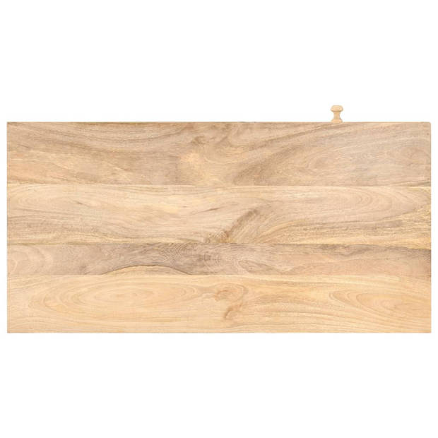 The Living Store Houten Opmaaktafel - Make-up Tafel - 100x50x76 cm - Massief mangohout