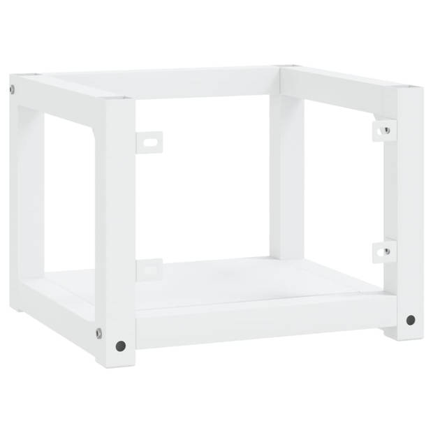 vidaXL Wastafelframe wandgemonteerd 40x38x31 cm ijzer wit