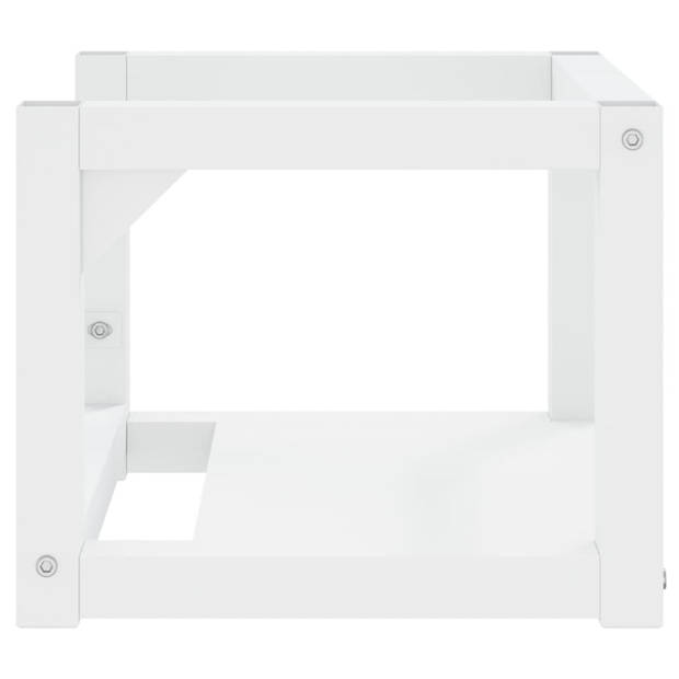 vidaXL Wastafelframe wandgemonteerd 40x38x31 cm ijzer wit