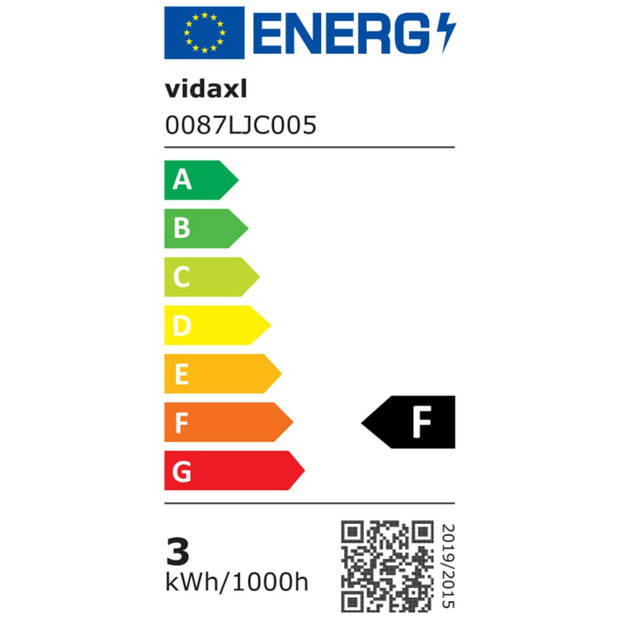 vidaXL LED-buitenwandlampen 2 st 3 W rond zwart