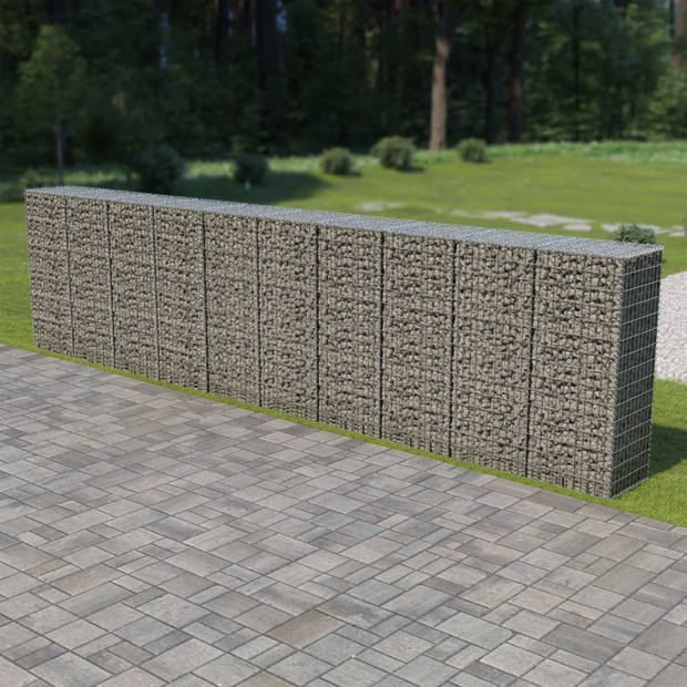 The Living Store Gabion Manden - 600x50x150 cm - Gegalvaniseerd Staal - Hoog Draagvermogen