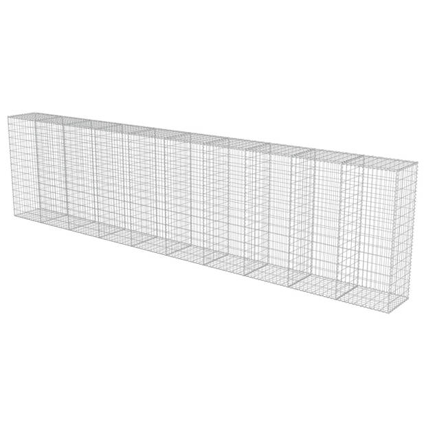 The Living Store Gabion Manden - 600x50x150 cm - Gegalvaniseerd Staal - Hoog Draagvermogen