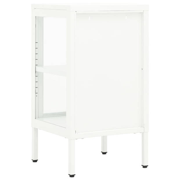 vidaXL Dressoir 38x35x70 cm metaal en glas