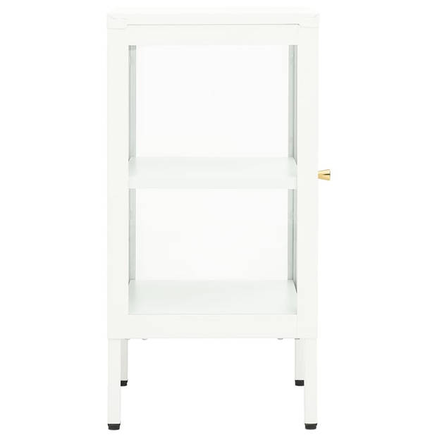 vidaXL Dressoir 38x35x70 cm metaal en glas