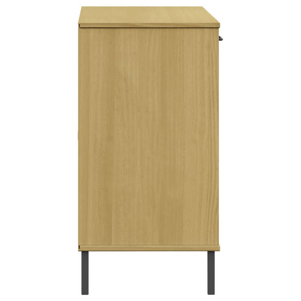 The Living Store OSLO Dressoir - 113 x 40 x 77 cm - Massief grenenhout - Industriële uitstraling