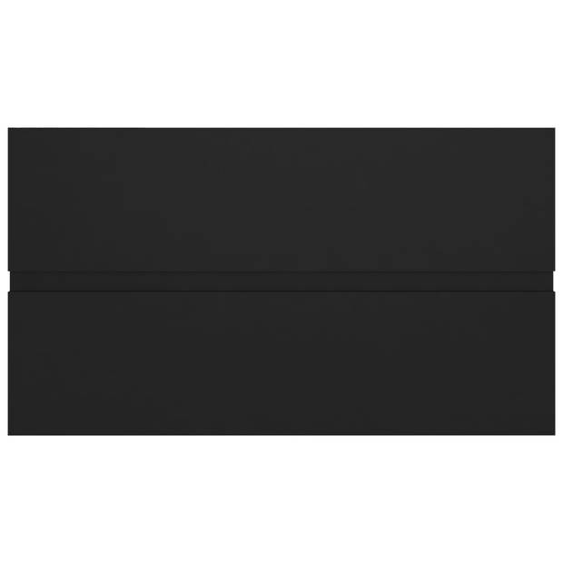 The Living Store Wastafelkast - 80 x 38.5 x 45 cm - zwart