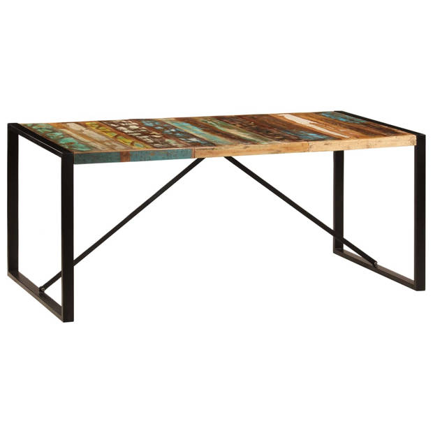 The Living Store Eettafel Rustieke Stijl - Gerecycled Hout - 180x90x75 cm