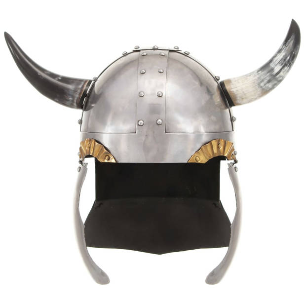 The Living Store Ridderhelm - Realistische antiek-look - 18-gauge staal - 45 x 22 x 36 cm - Zilver