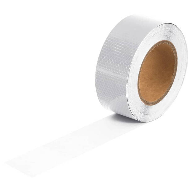 vidaXL Reflecterende tape 5 cm x 20 m PVC wit