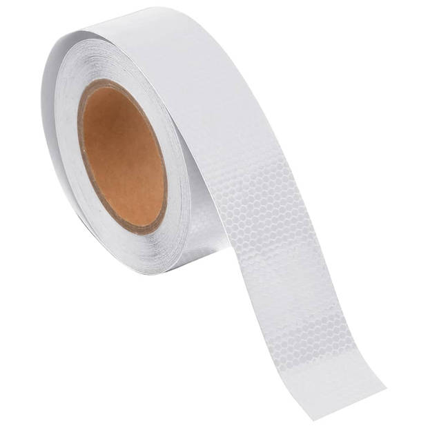 vidaXL Reflecterende tape 5 cm x 20 m PVC wit