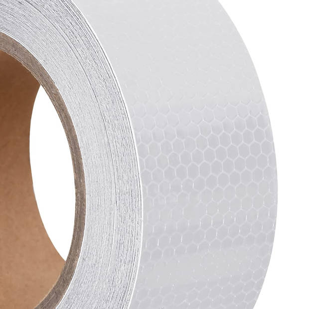 vidaXL Reflecterende tape 5 cm x 20 m PVC wit