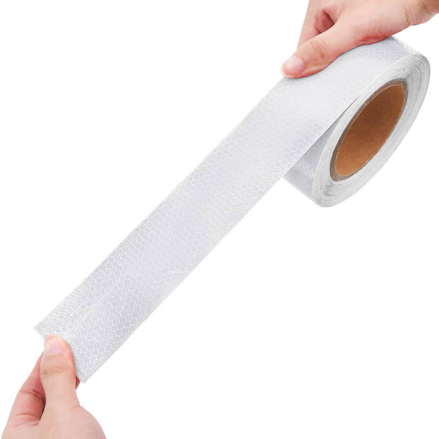 vidaXL Reflecterende tape 5 cm x 20 m PVC wit