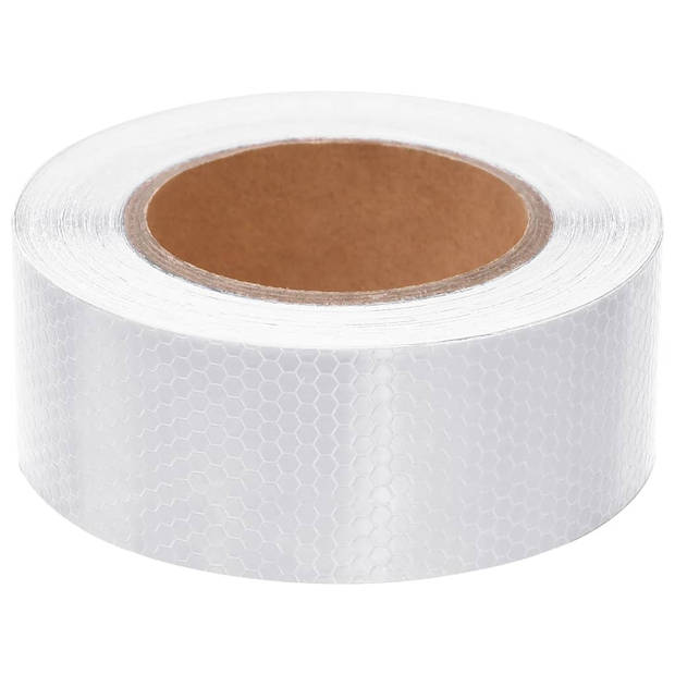 vidaXL Reflecterende tape 5 cm x 20 m PVC wit