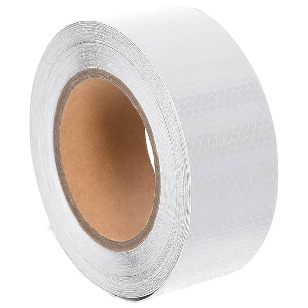 vidaXL Reflecterende tape 5 cm x 20 m PVC wit