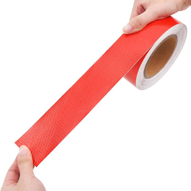 vidaXL Reflecterende tape 5 cm x 20 m PVC rood