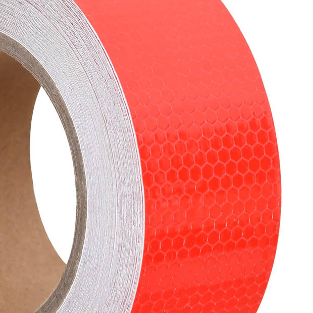 vidaXL Reflecterende tape 5 cm x 20 m PVC rood