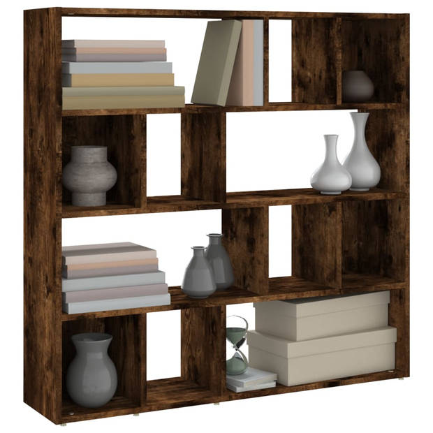 vidaXL Boekenkast/kamerscherm 105x24x102 cm gerookt eikenkleurig