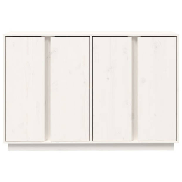 The Living Store Dressoir - Grenenhout - 120x35x80 cm - Wit