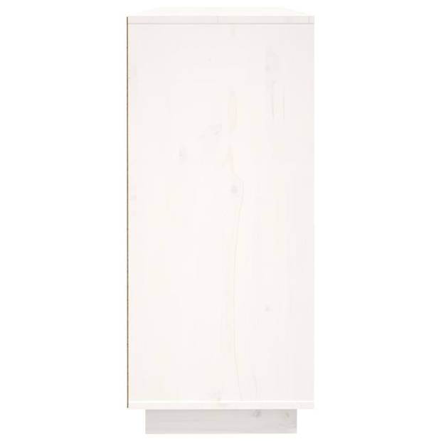 The Living Store Dressoir - Grenenhout - 120x35x80 cm - Wit