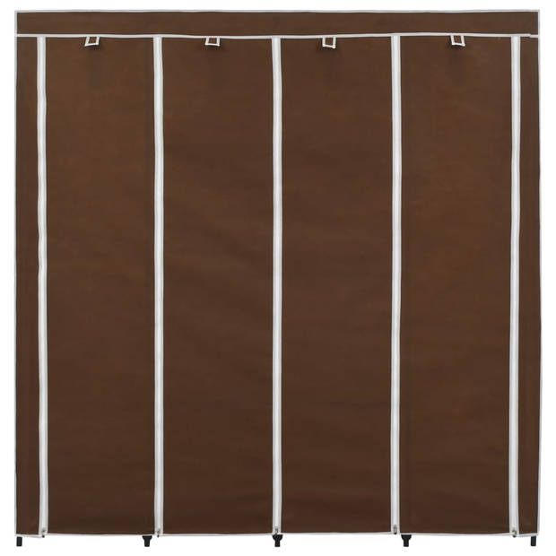 vidaXL Kledingkast met 4 vakken 175x45x170 cm bruin