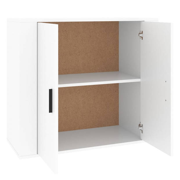 The Living Store Dressoir - - Kast - 80 x 33 x 70 cm - Wit