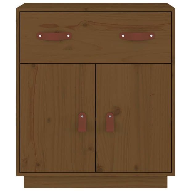 The Living Store Dressoir Grenenhout - 65.5 x 40 x 75 cm - Honingbruin