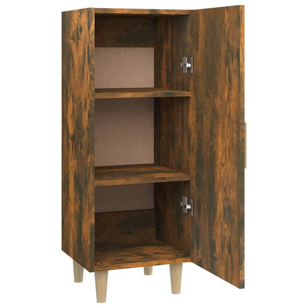 The Living Store Dressoir - Gerookt Eiken - 34.5 x 34 x 90 cm