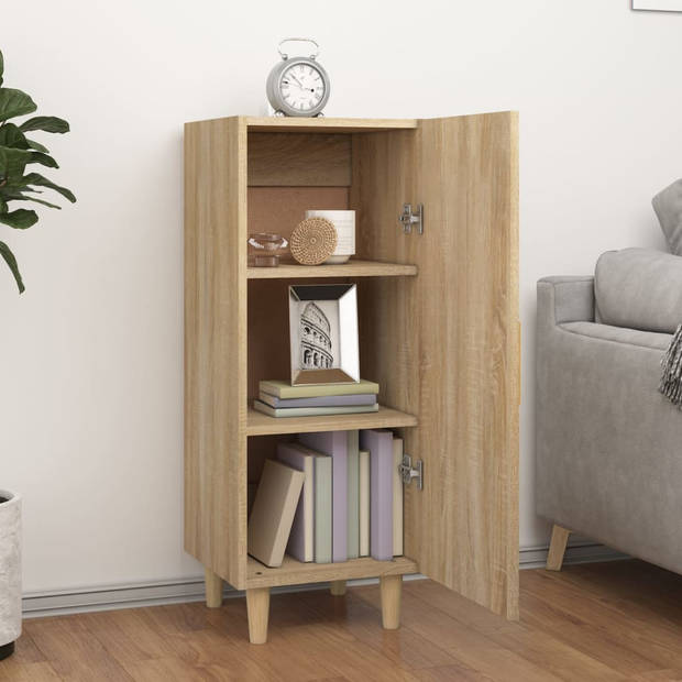 The Living Store Dressoir - Sonoma Eiken - 34.5 x 34 x 90 cm - Opbergruimte