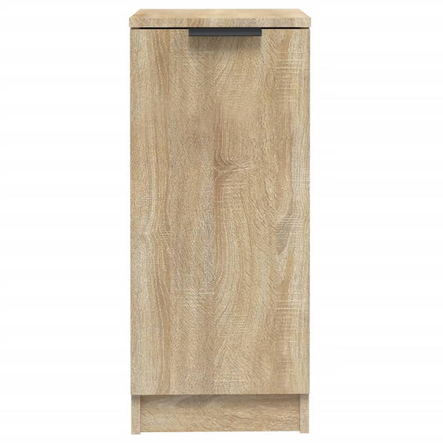 vidaXL Dressoir 30x30x70 cm bewerkt hout sonoma eikenkleurig