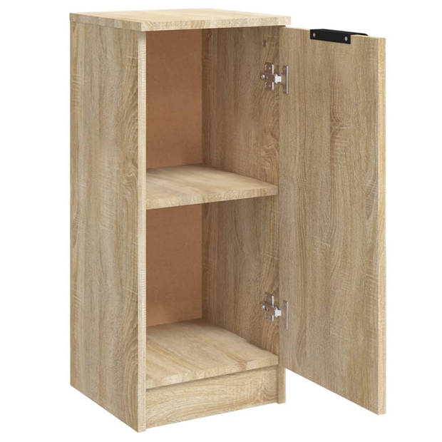 The Living Store Dressoir - Sonoma Eiken - 30 x 30 x 70 cm - Met Deur