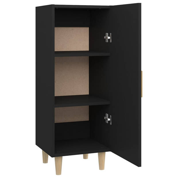 vidaXL Dressoir 34,5x34x90 cm bewerkt hout zwart