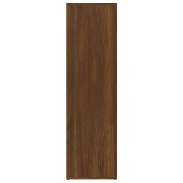 vidaXL Dressoir 80x30x106 cm bewerkt hout bruin eikenkleur
