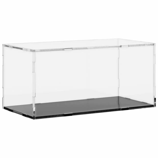 vidaXL Vitrine transparant 30x15x14 cm acryl