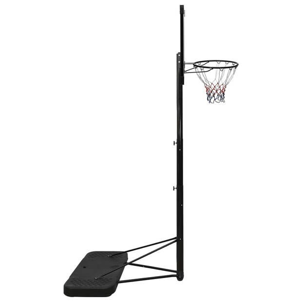 vidaXL Basketbalstandaard 256-361 cm polycarbonaat transparant