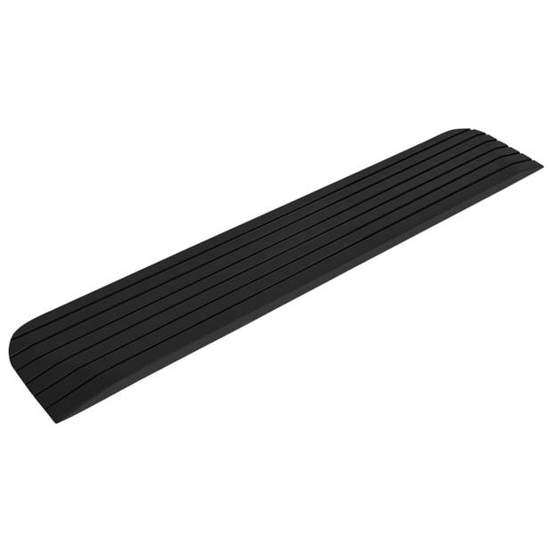 vidaXL Drempelhulpen 2 st 110x21x2,5 cm rubber