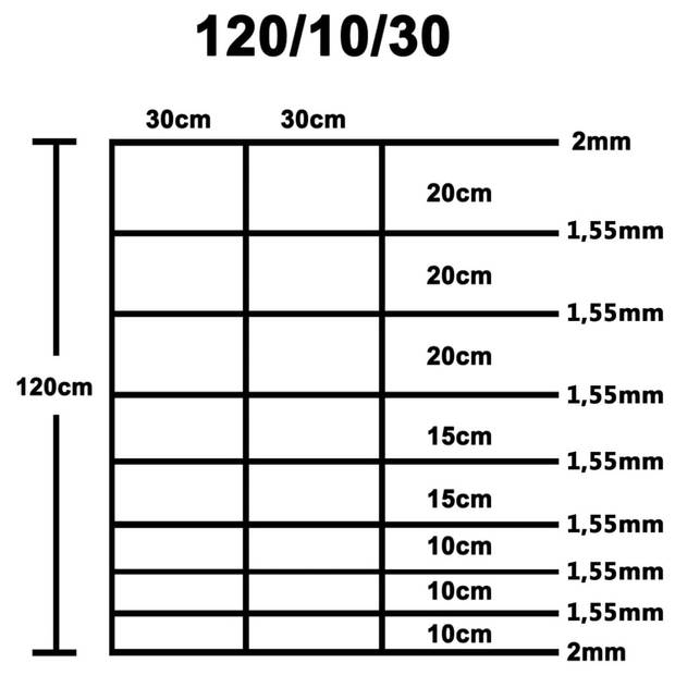 vidaXL Hek 50x1,2 m gegalvaniseerd staal zilverkleurig