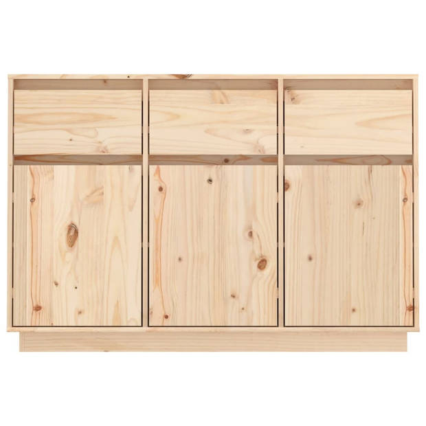 The Living Store Zwevend Dressoir - Grenenhout - 110 x 34 x 75 cm - Opbergruimte