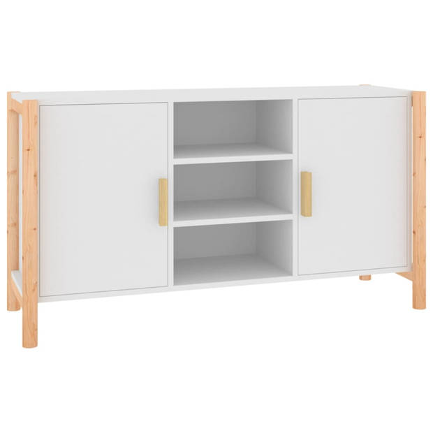 vidaXL Dressoir 107x38x60 cm bewerkt hout wit