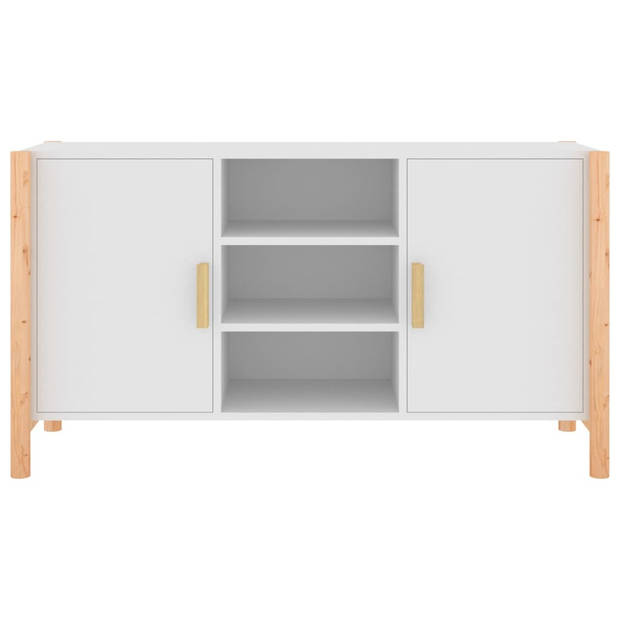 vidaXL Dressoir 107x38x60 cm bewerkt hout wit