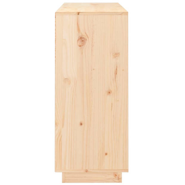 The Living Store Dressoir Grenenhout Kast - 104.5 x 34 x 80 cm - Rustiek