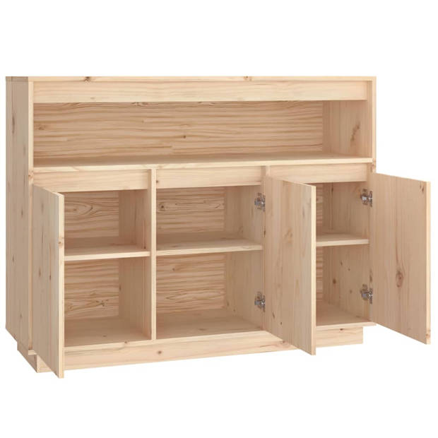 The Living Store Dressoir Grenenhout Kast - 104.5 x 34 x 80 cm - Rustiek