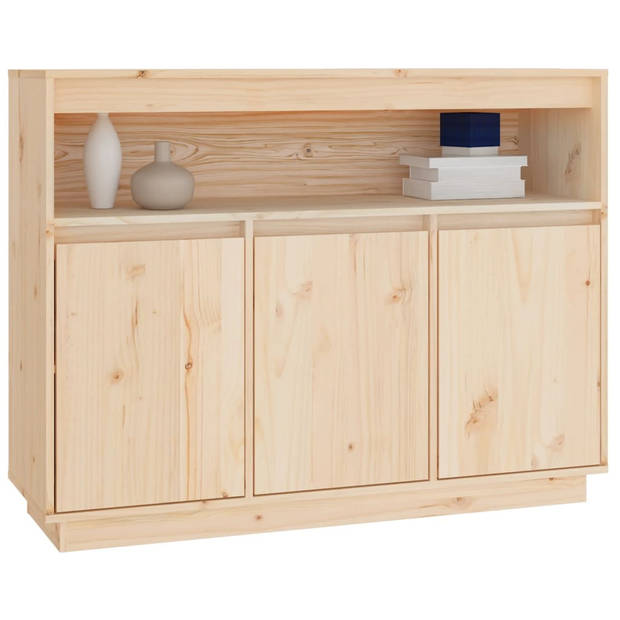 The Living Store Dressoir Grenenhout Kast - 104.5 x 34 x 80 cm - Rustiek