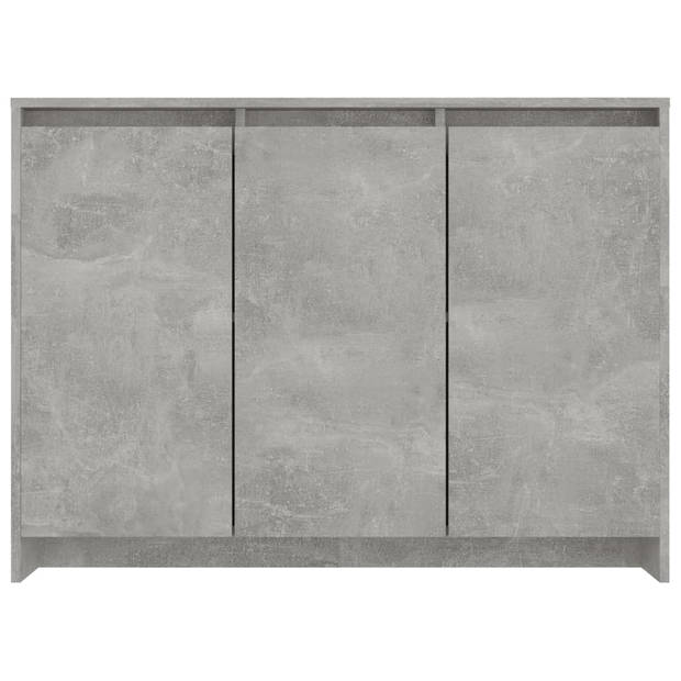 vidaXL Dressoir 102x33x75 cm bewerkt hout betongrijs