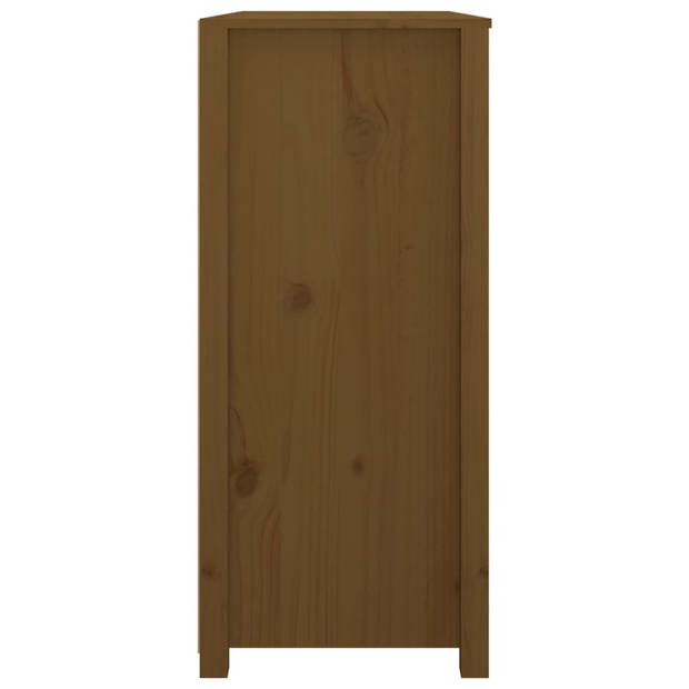 The Living Store Dressoir Grenenhout - 100x40x90 cm - Honingbruin