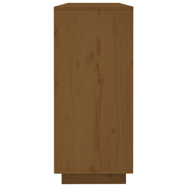 vidaXL Dressoir 120x35x80 cm massief grenenhout honingbruin
